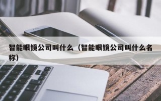 智能眼鏡公司叫什么（智能眼鏡公司叫什么名稱）