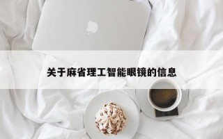 關(guān)于麻省理工智能眼鏡的信息